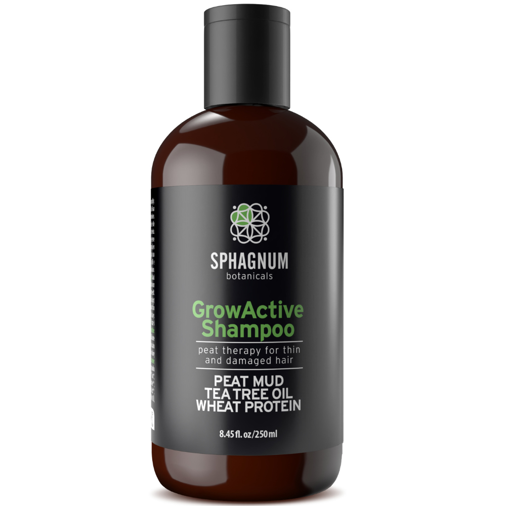 GrowActive Shampoo – Hair Growth with Nordic Peat – Sphagnum Botanicals