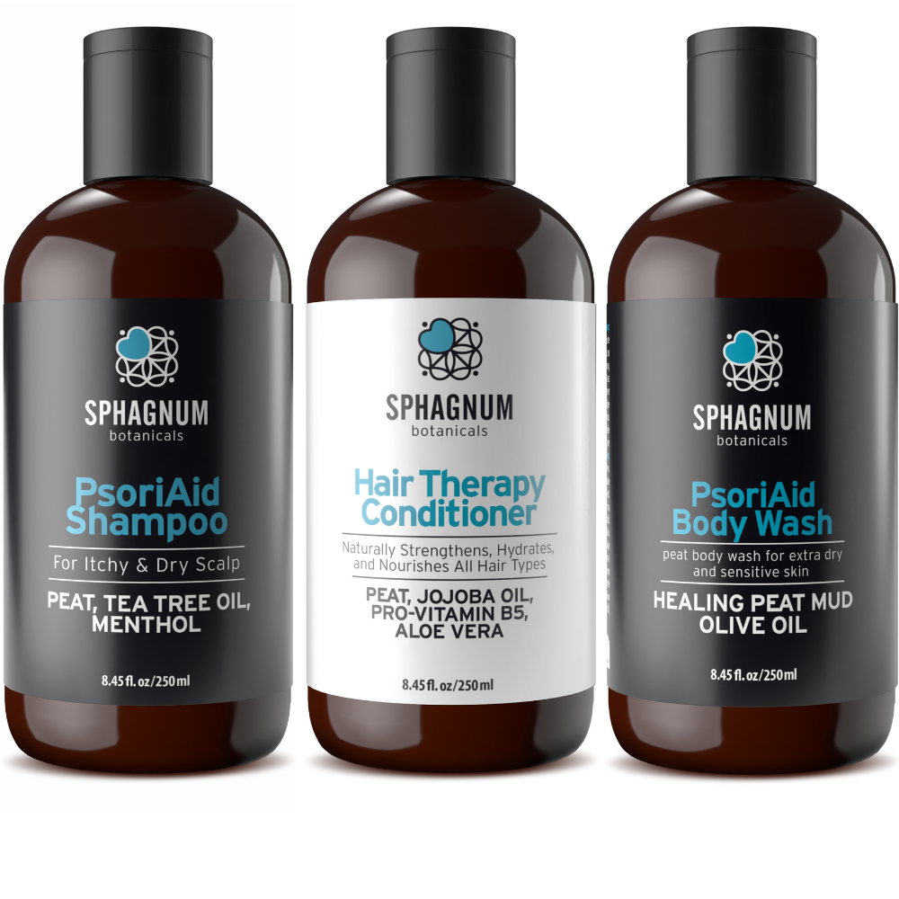 PsoriAid Maintenance Routine 250ml – Shampoo, Conditioner and Body Wash
