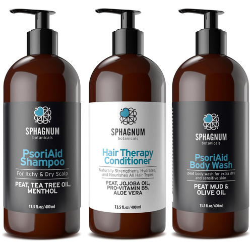 PsoriAid Maintenance Routine 400ml – Shampoo, Conditioner and Body Wash