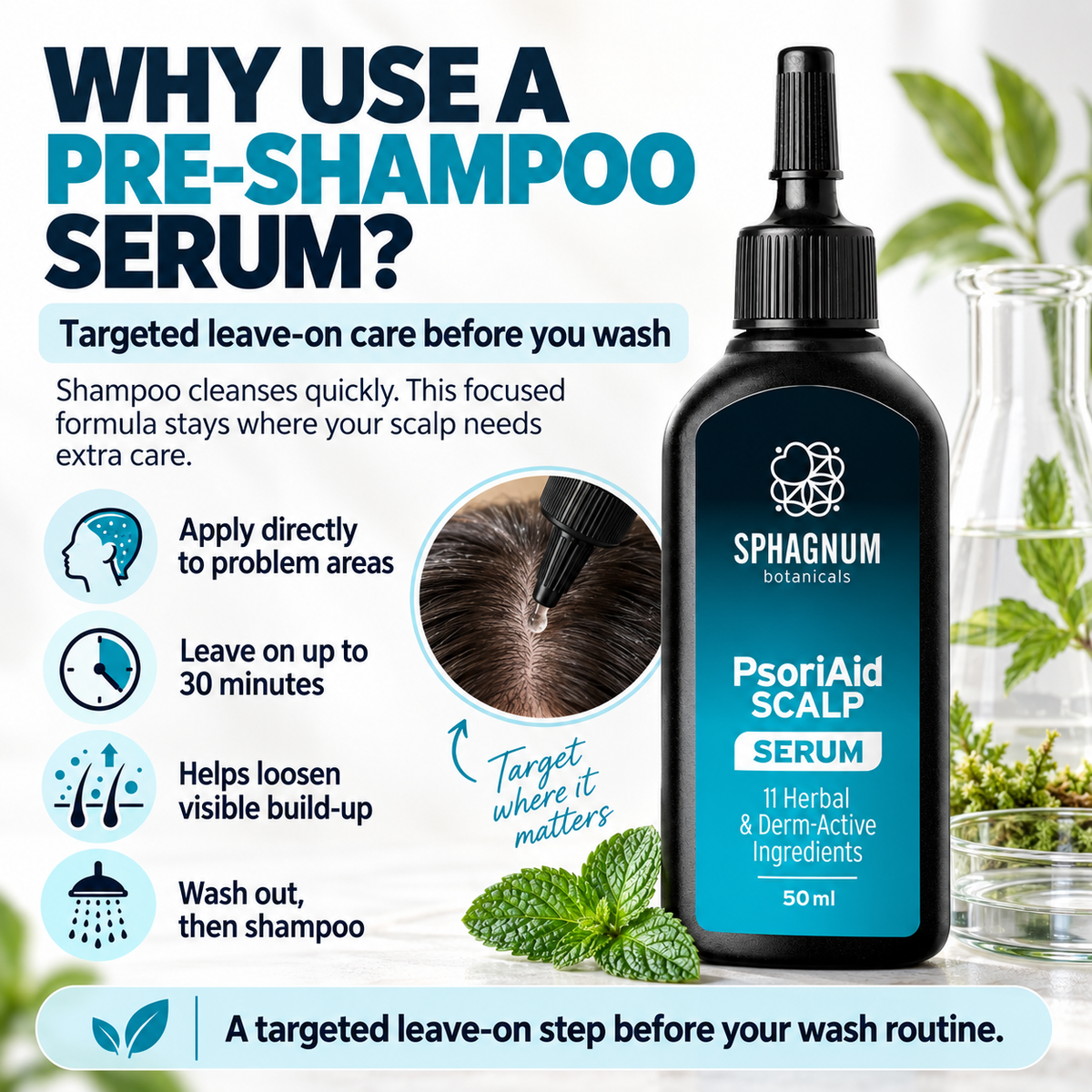 PsoriAid Scalp Serum - Why use a pre-shampoo serum