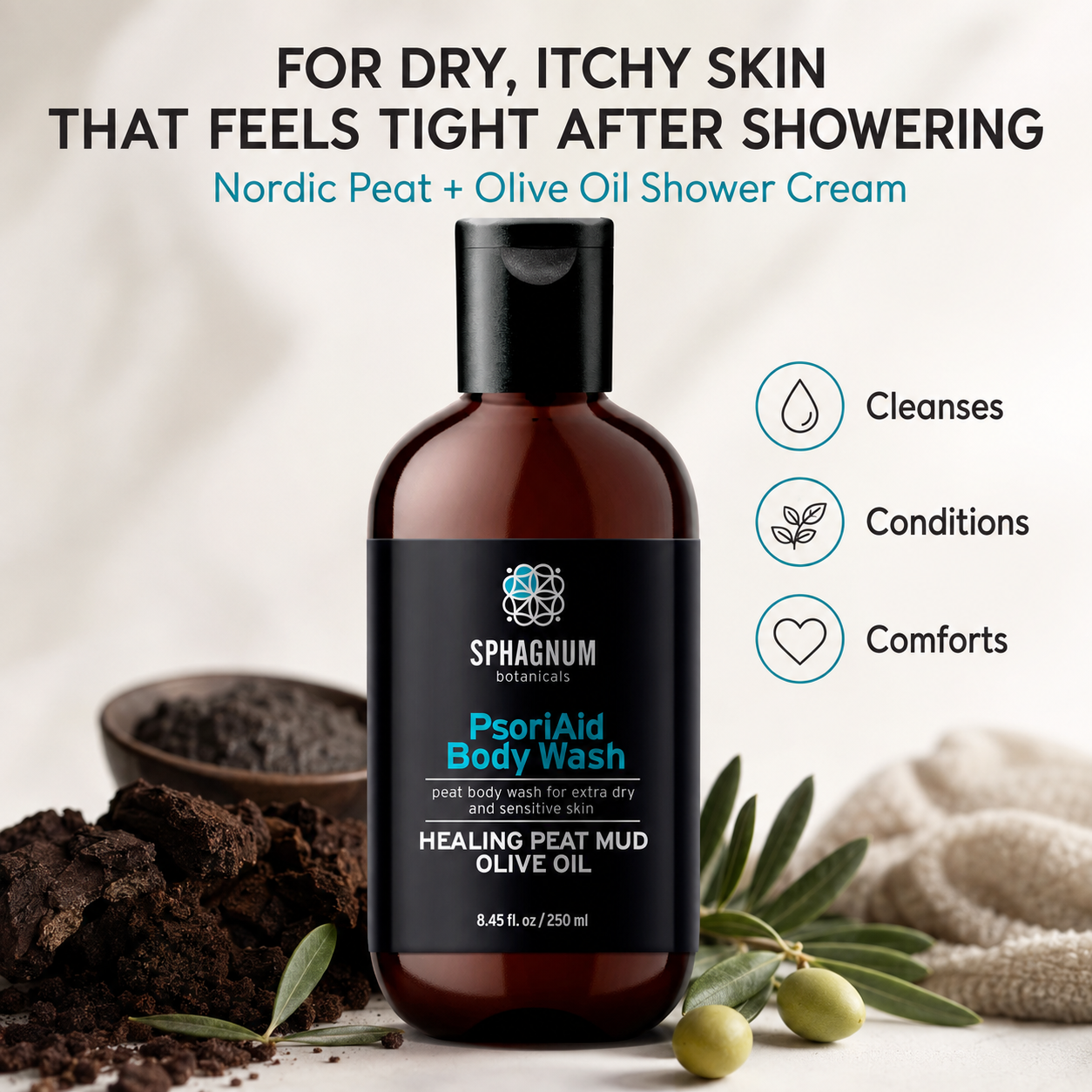 PsoriAid Body Wash - For dry, itchy skin