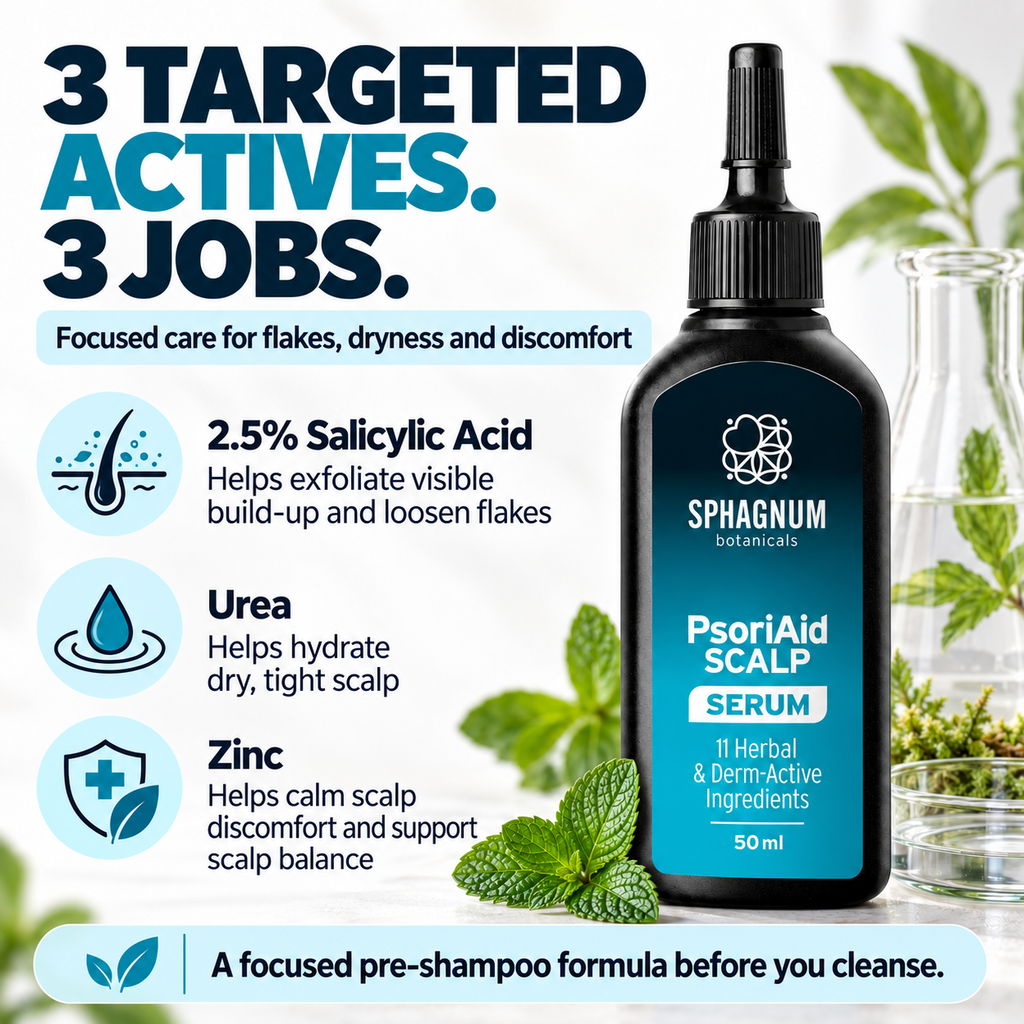 PsoriAid Scalp Serum - 3 targeted actives, 3 jobs
