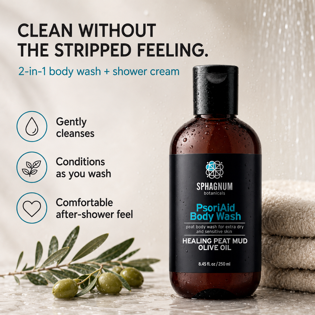 PsoriAid Body Wash - Clean without the stripped feeling