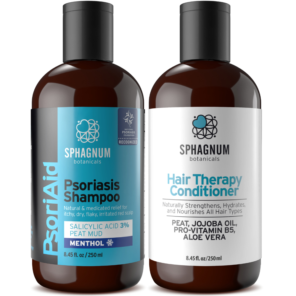 Psoriasis Shampoo | Salicylic Acid + Peat + Menthol | Scalp Relief Shampoo for Severe Flakes and Itching
