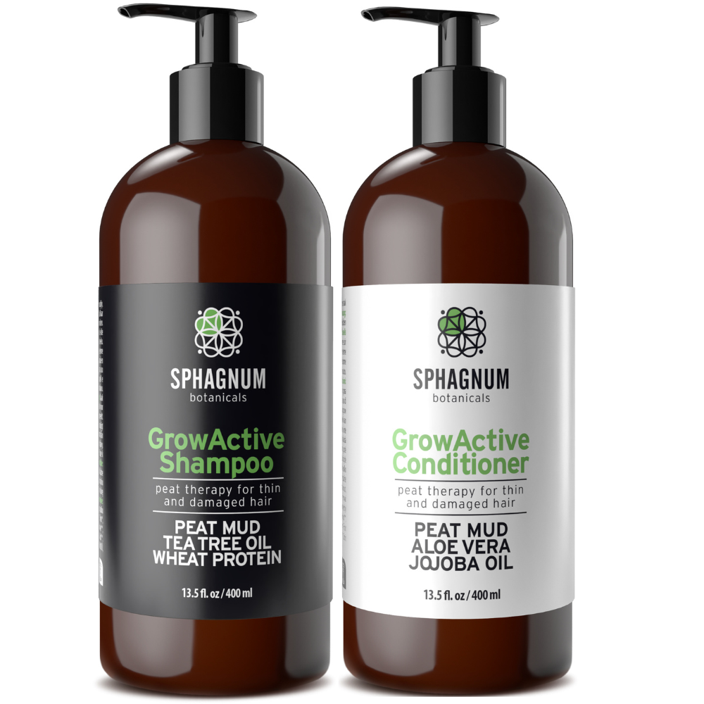 GrowActive Natural Hair Growth Shampoo with Peat Mud