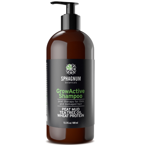 GrowActive Natural Hair Growth Shampoo with Peat Mud