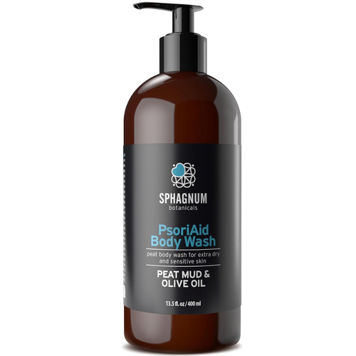 PsoriAid Body Wash – Natural Peat & Olive Oil Shower Cream for Dry, Itchy Skin Relief