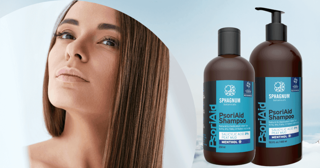 Sphagnum Botanicals Psoriasis Shampoo safe for sensitive scalps